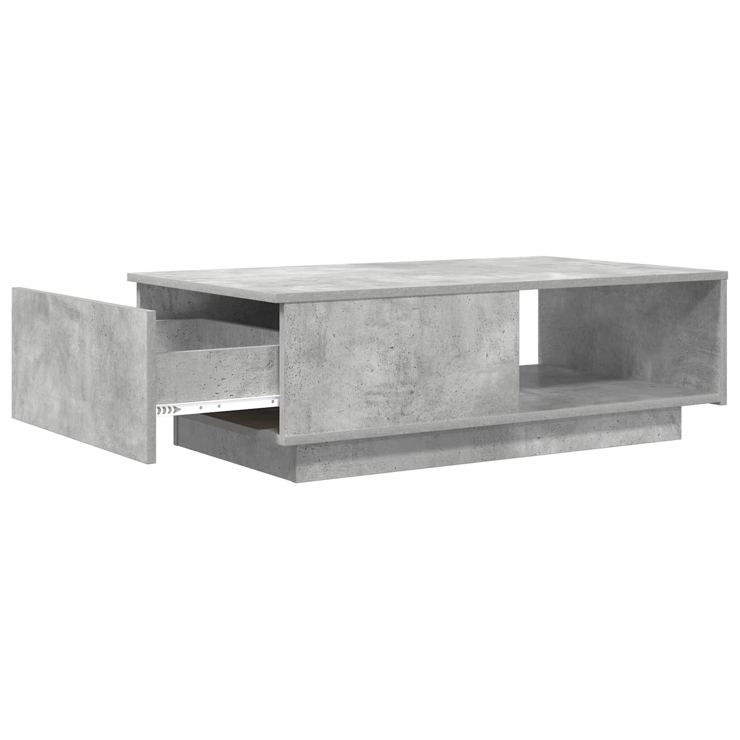 Tavolino da salotto con cassetto Grigio cemento 95 x 55 x 31 cm | homemem39