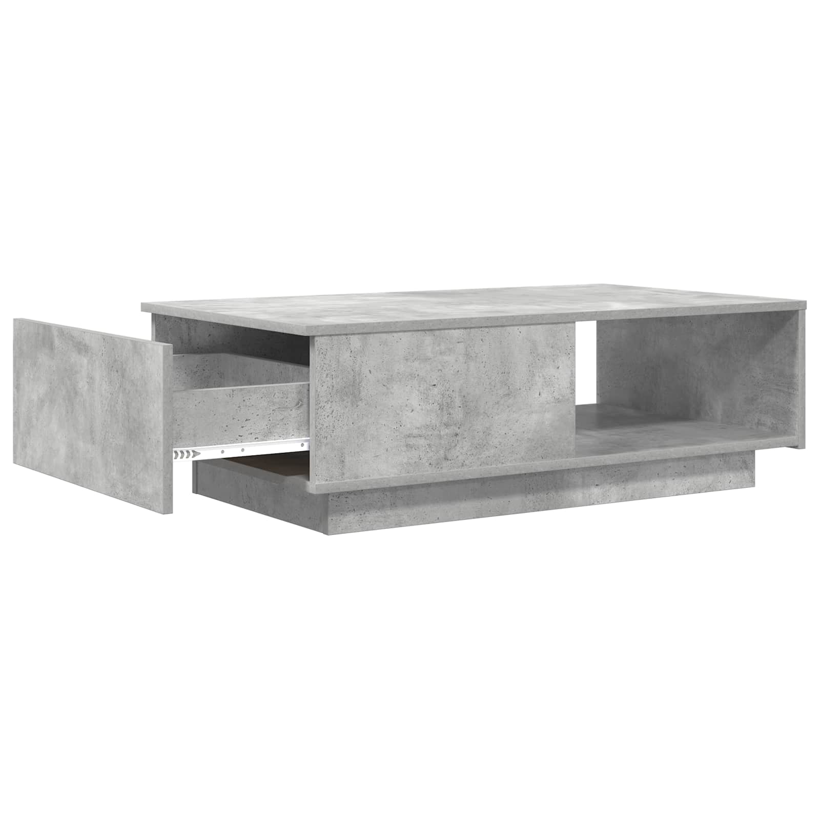 Tavolino da salotto con cassetto Grigio cemento 95 x 55 x 31 cm | homemem39