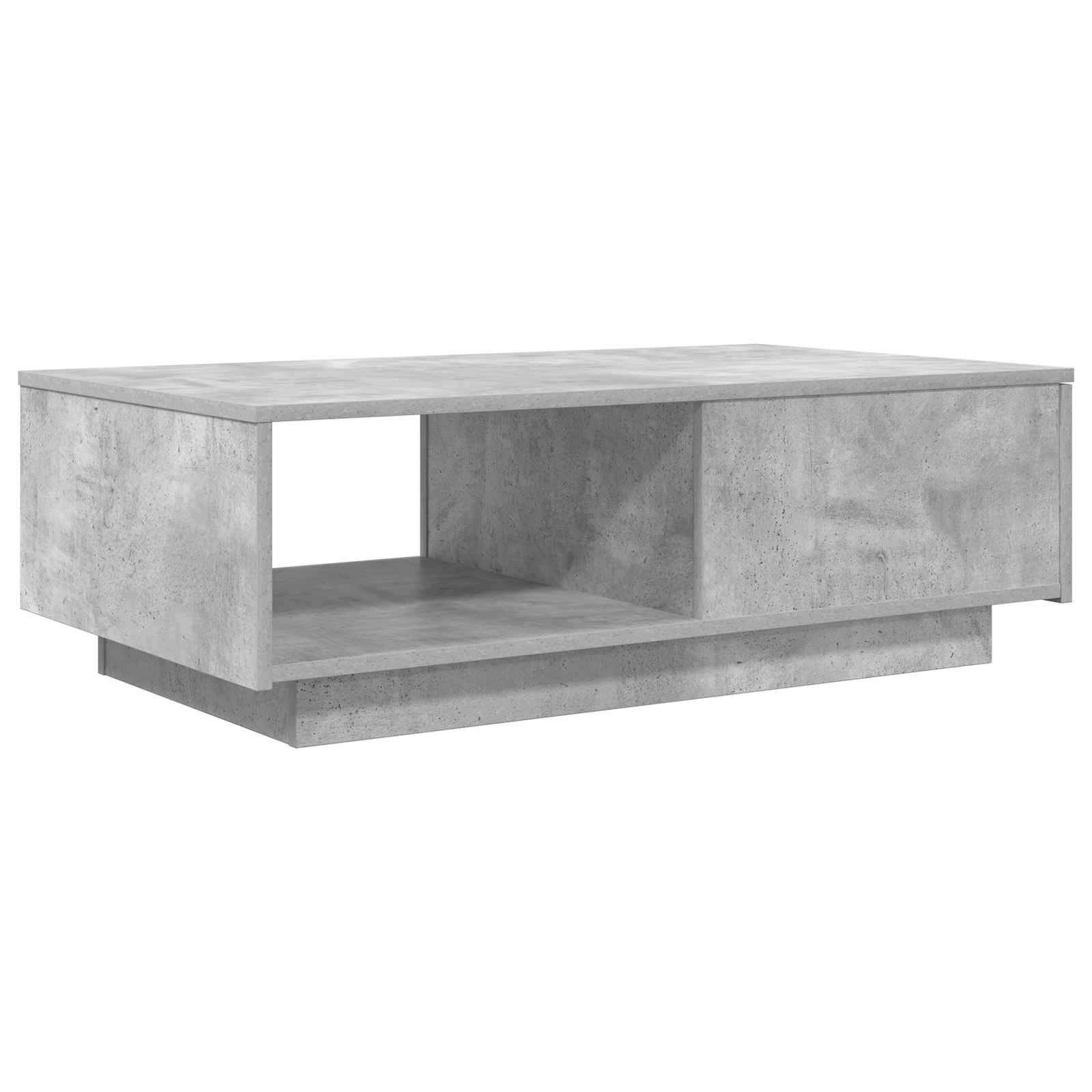 Tavolino da salotto con cassetto Grigio cemento 95 x 55 x 31 cm | homemem39