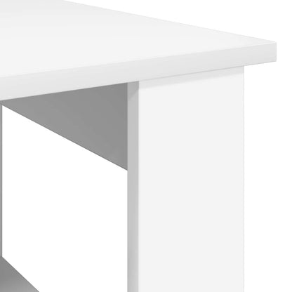 Tavolino da salotto Bianco 72 x 50 x 50 cm Legno multistrato | homemem39