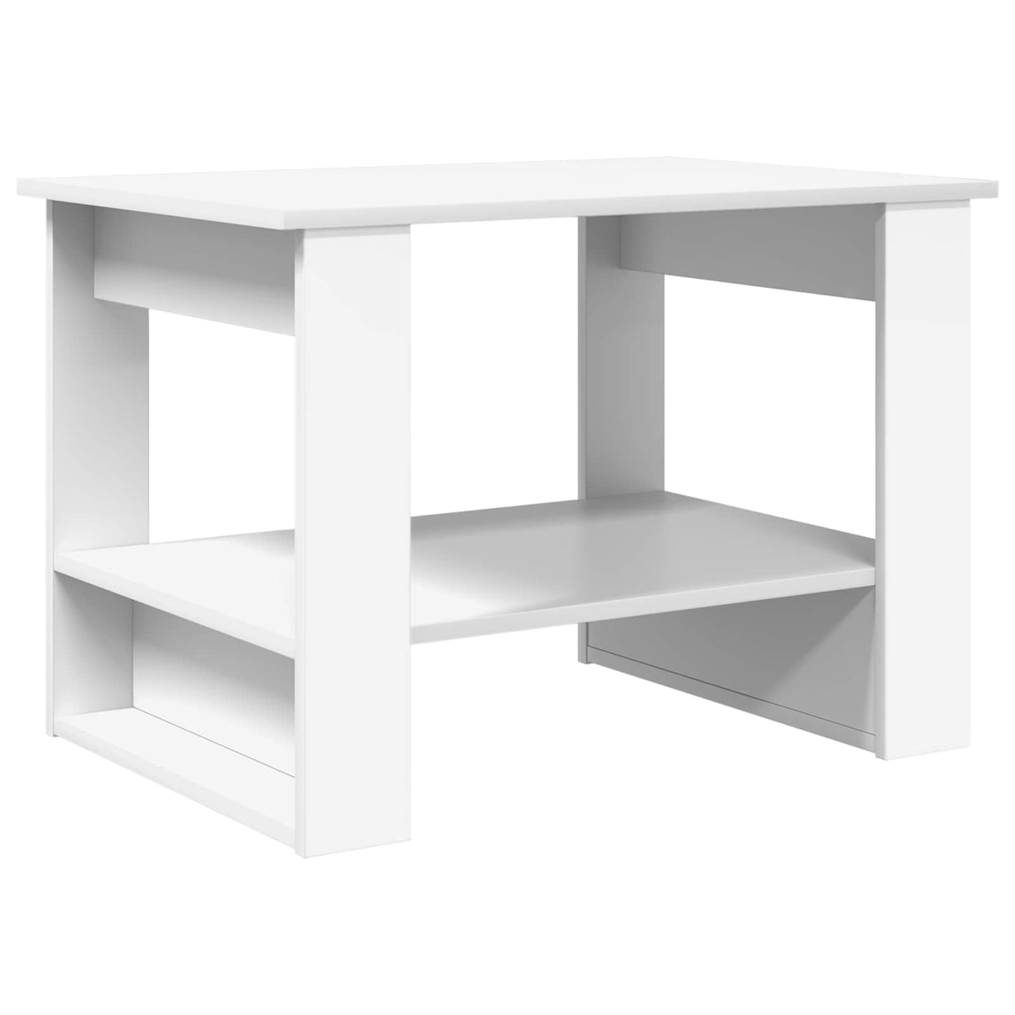Tavolino da salotto Bianco 72 x 50 x 50 cm Legno multistrato | homemem39