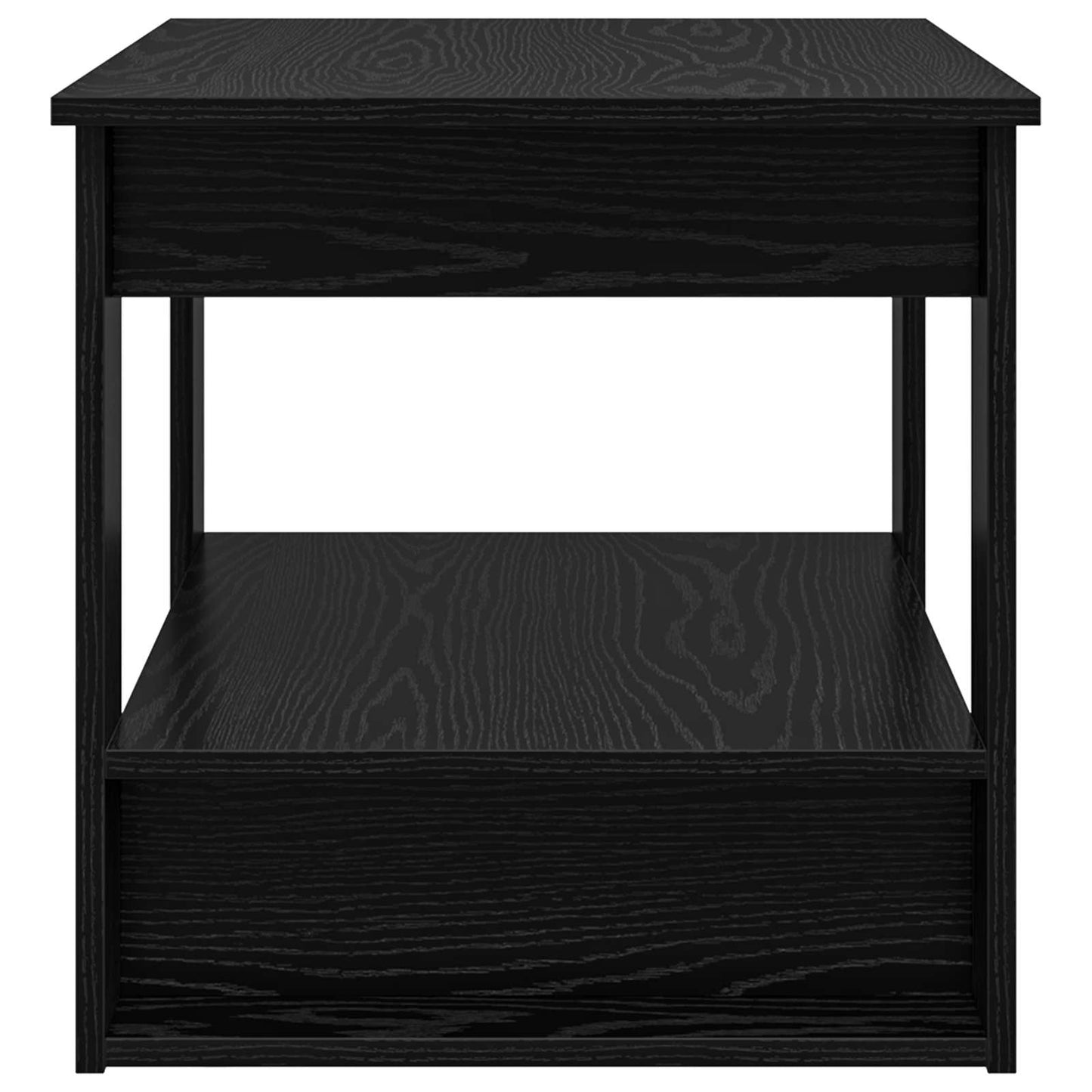 Tavolino da salotto Rovere Nero 72 x 50 x 50 cm