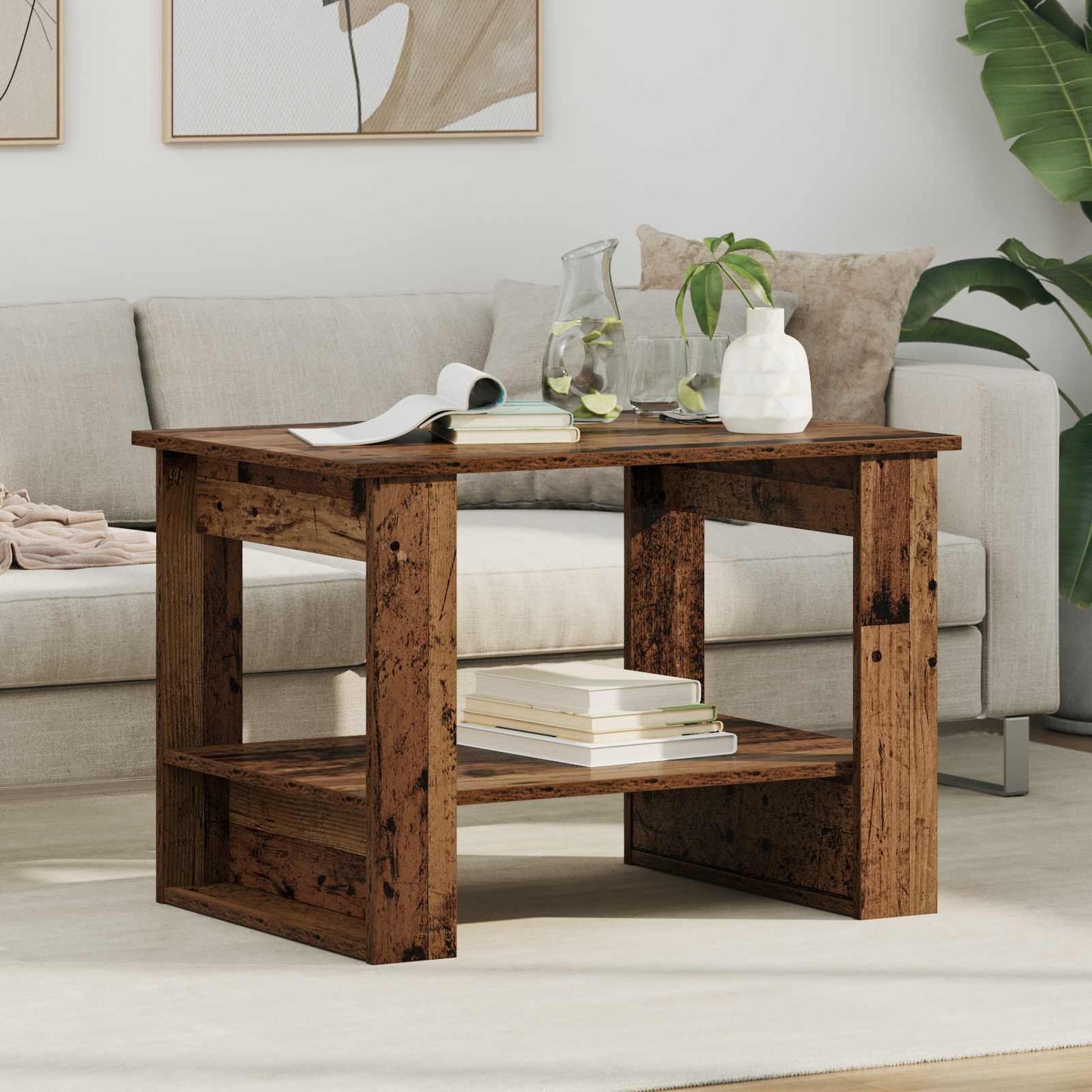 Tavolino da salotto Legno vecchio 72 x 50 x 50 cm | homemem39