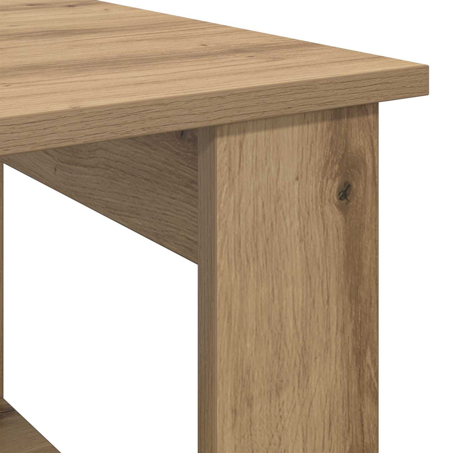 Tavolino da salotto Rovere artigianale 72 x 50 x 50 cm | homemem39