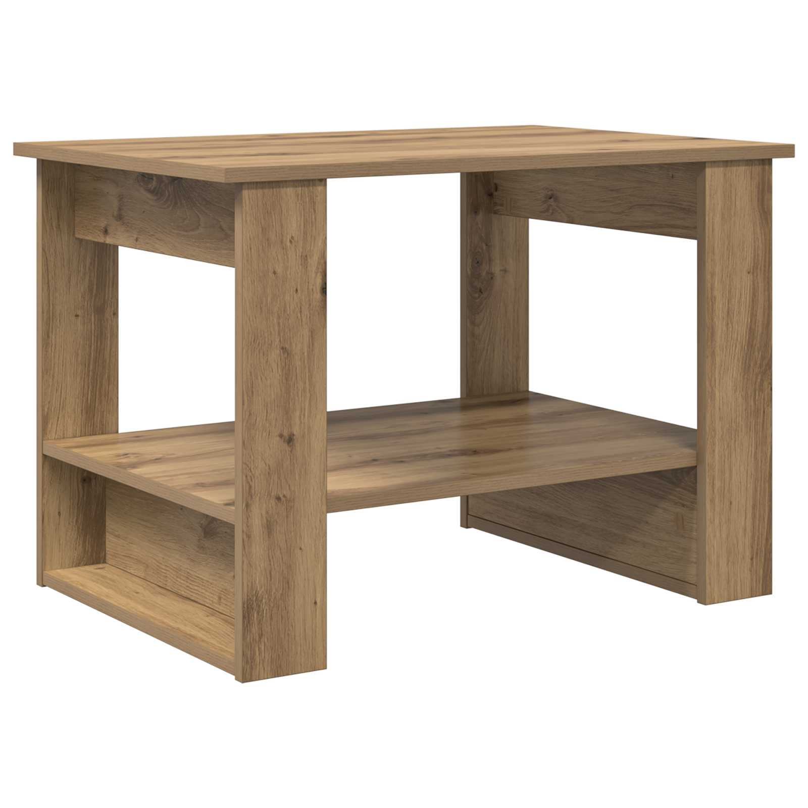 Tavolino da salotto Rovere artigianale 72 x 50 x 50 cm | homemem39