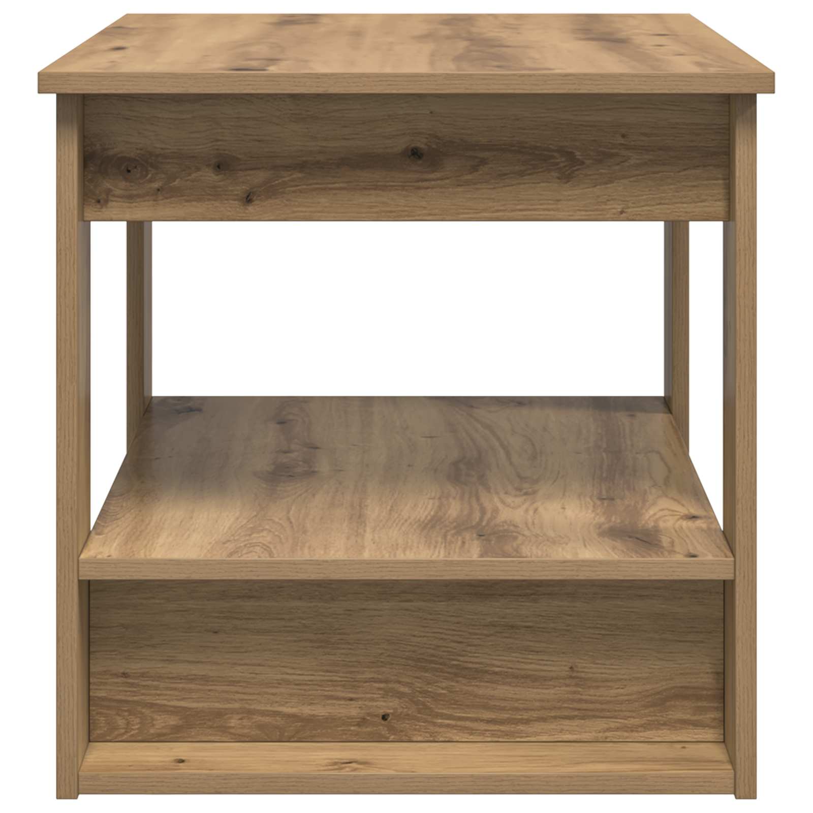 Tavolino da salotto Rovere artigianale 72 x 50 x 50 cm | homemem39