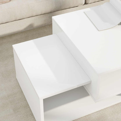 Tavolino da salotto Bianco 105 x 50 x 32,5 cm Legno multistrato