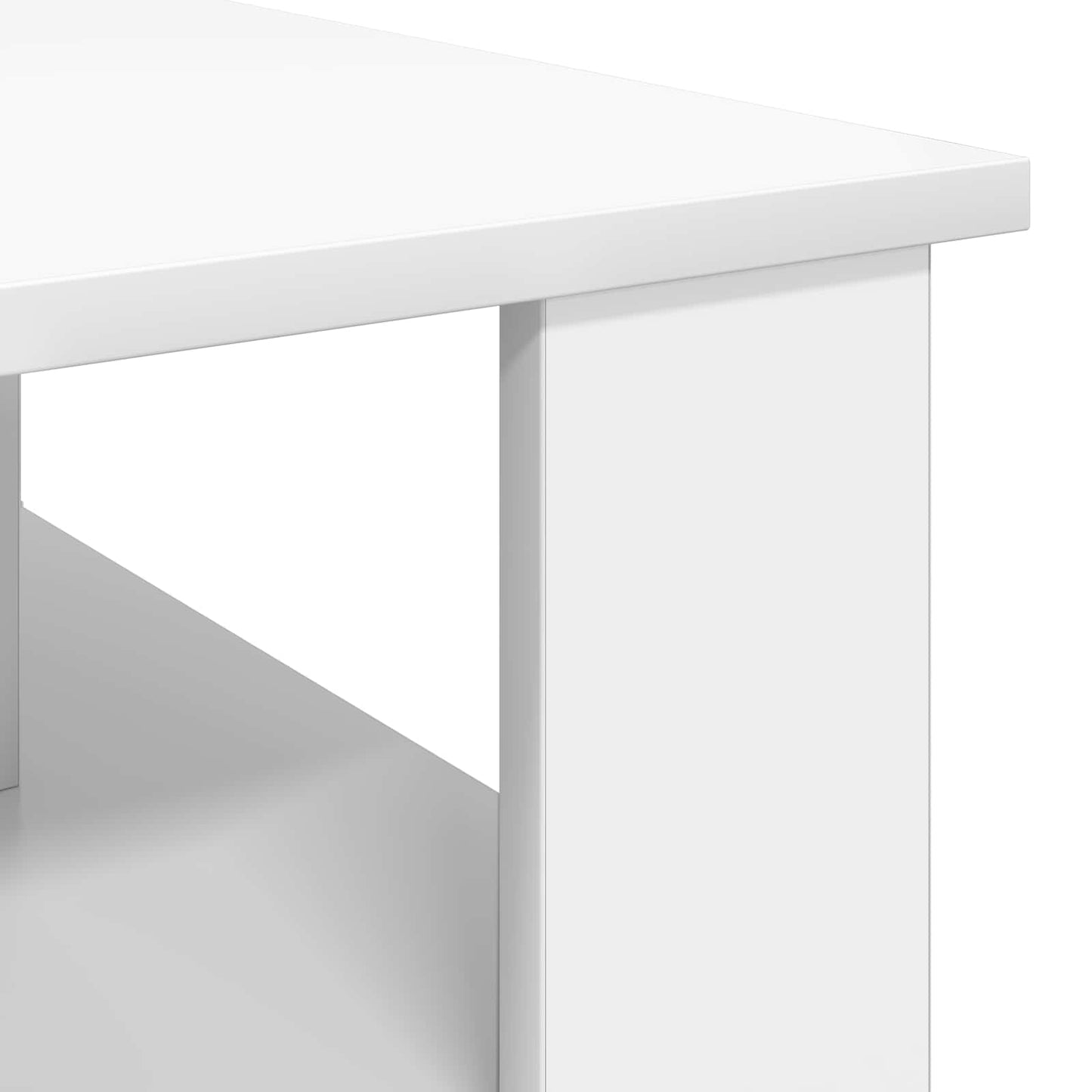 Tavolino da salotto Bianco 90 x 50 x 40 cm Legno multistrato | homemem39
