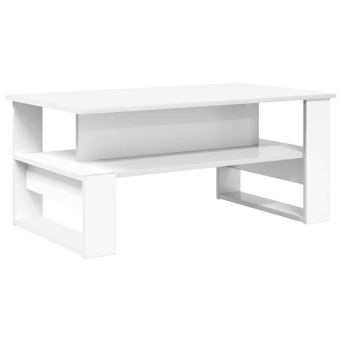 Tavolino da salotto Bianco 90 x 50 x 40 cm Legno multistrato | homemem39