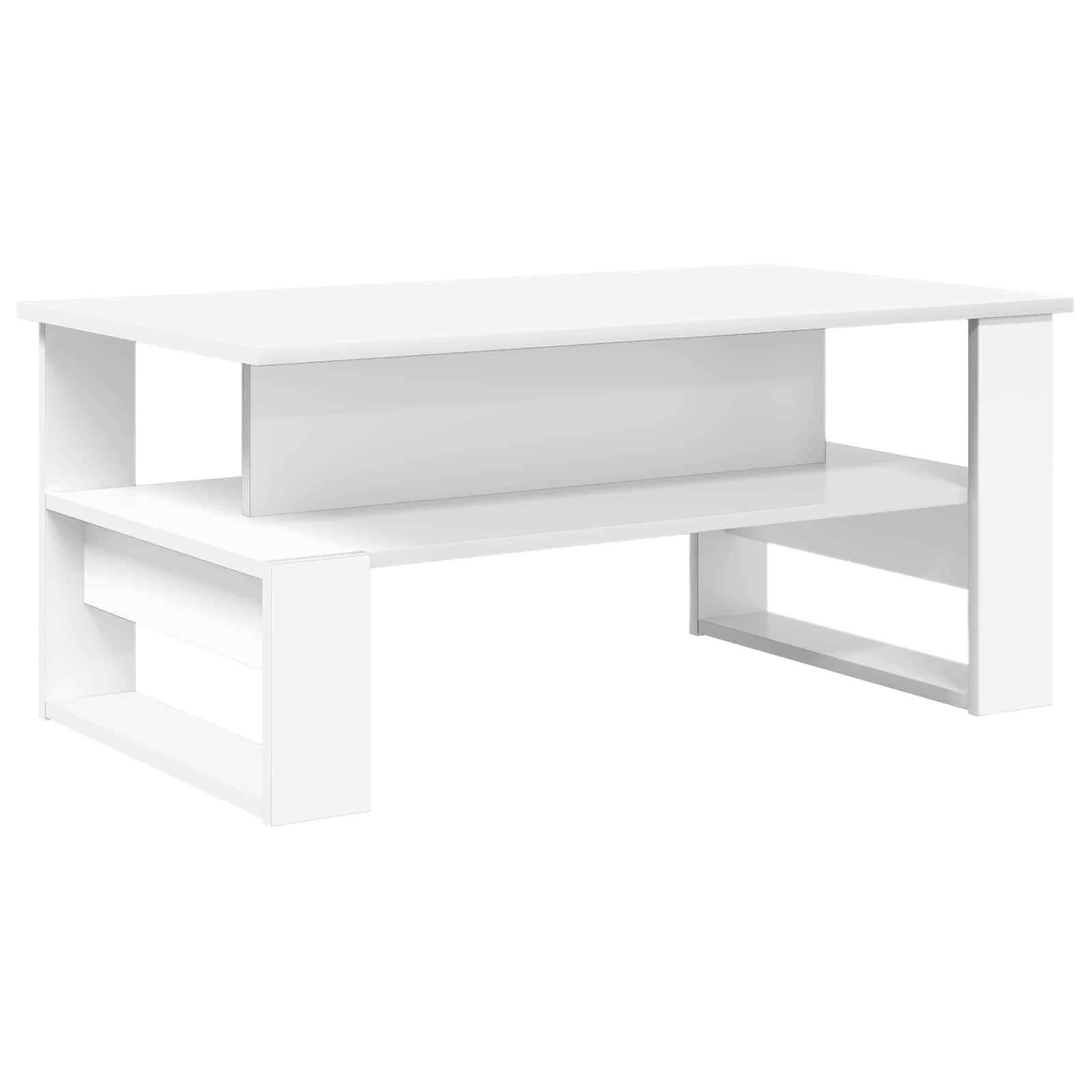 Tavolino da salotto Bianco 90 x 50 x 40 cm Legno multistrato | homemem39
