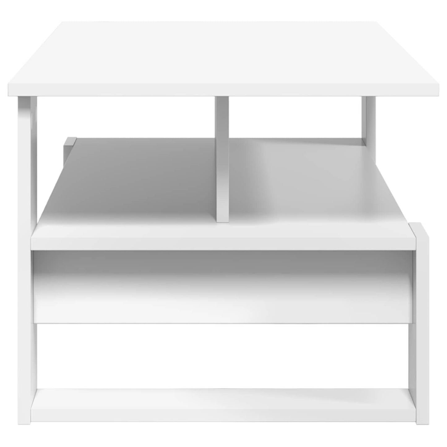 Tavolino da salotto Bianco 90 x 50 x 40 cm Legno multistrato | homemem39