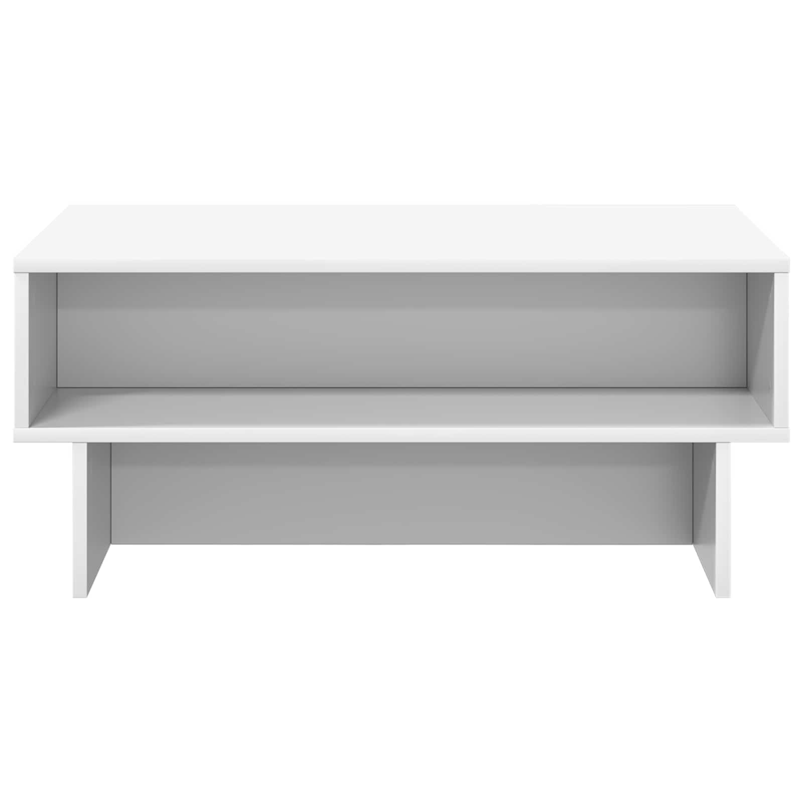 Tavolino da salotto Bianco 80 x 46 x 35 cm Legno multistrato | homemem39
