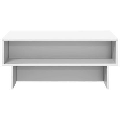 Tavolino da salotto Bianco 80 x 46 x 35 cm Legno multistrato | homemem39