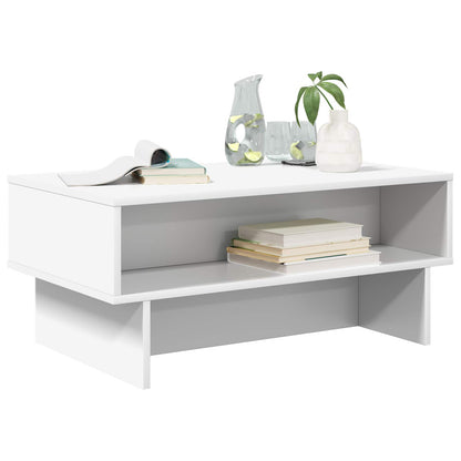 Tavolino da salotto Bianco 80 x 46 x 35 cm Legno multistrato | homemem39
