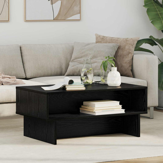 Tavolino da salotto Rovere Nero 80 x 46 x 35 cm | homemem39