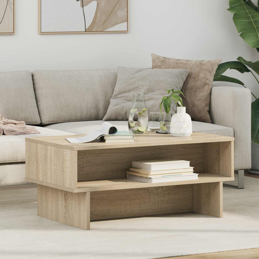 Tavolino da salotto Rovere Sonoma 80 x 46 x 35 cm | homemem39