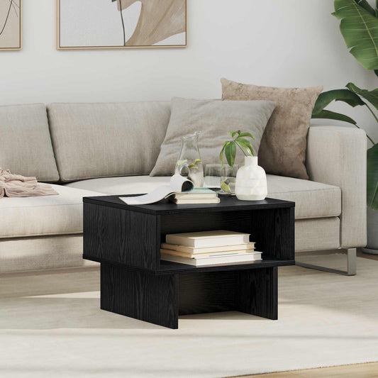 Tavolino da salotto Rovere Nero 48 x 46 x 35 cm | homemem39