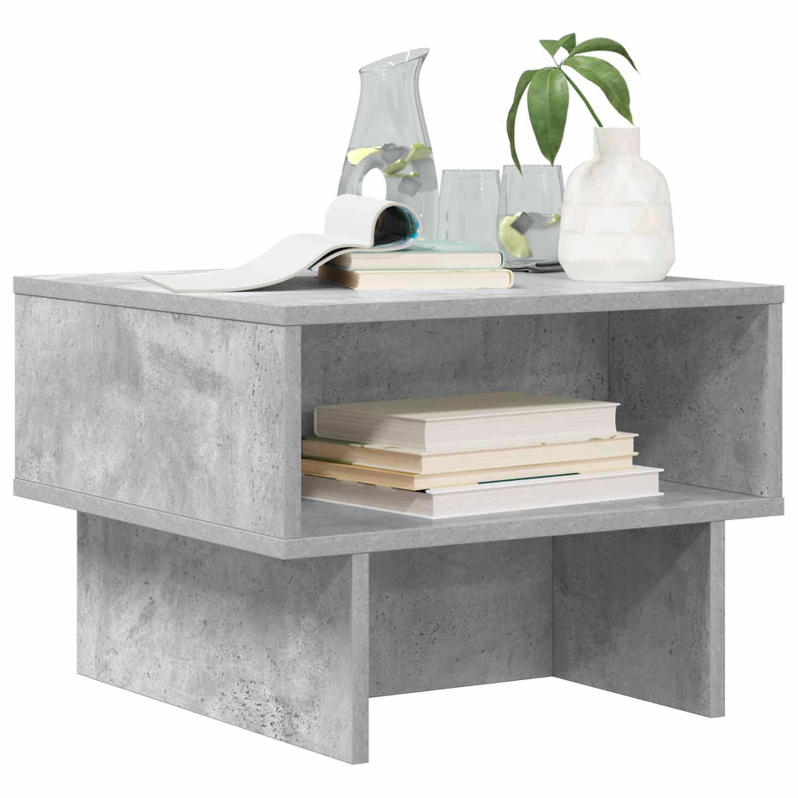Tavolino da salotto Grigio cemento 48 x 46 x 35 cm | homemem39