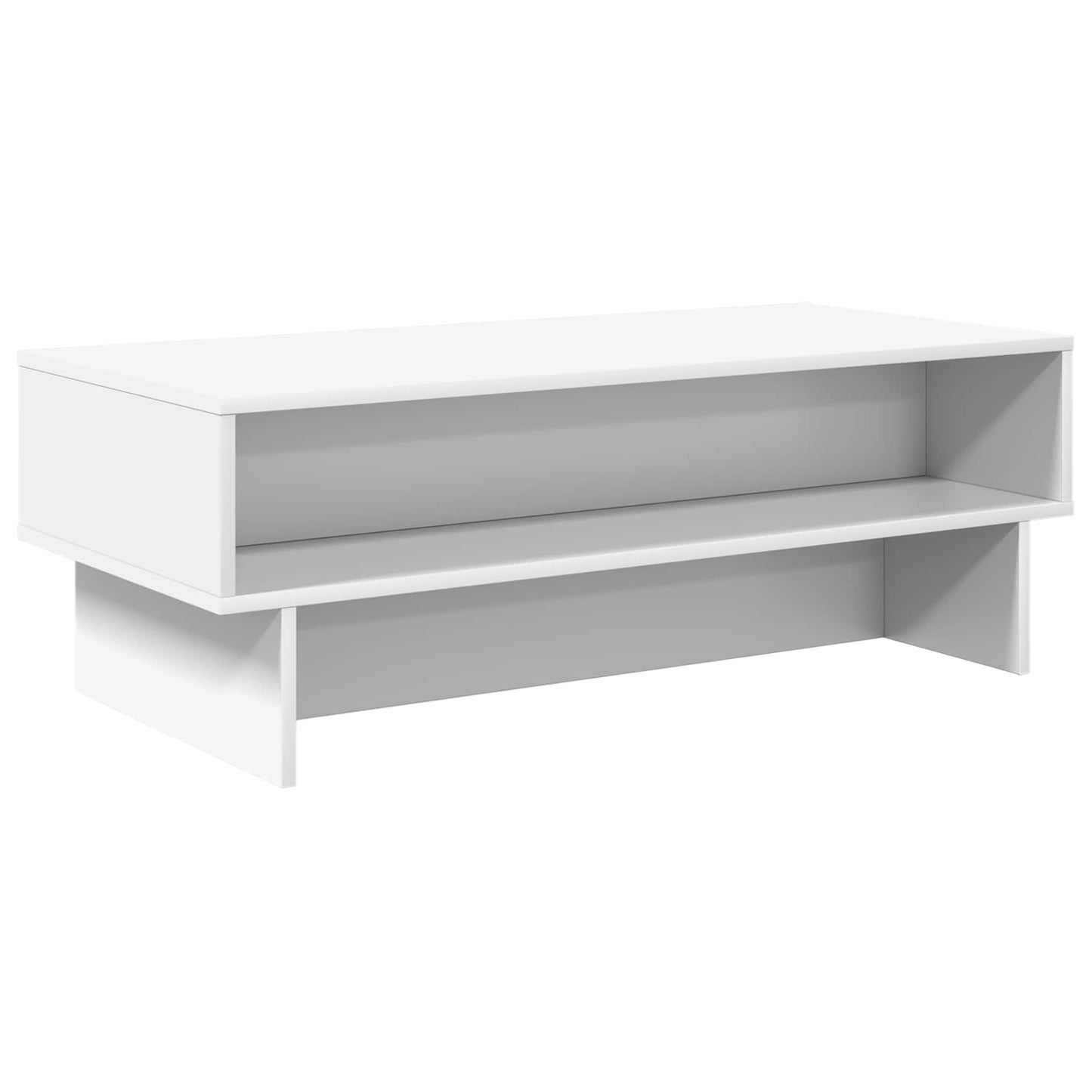 Tavolino da salotto Bianco 100 x 46 x 35 cm Legno multistrato | homemem39