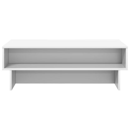Tavolino da salotto Bianco 100 x 46 x 35 cm Legno multistrato | homemem39
