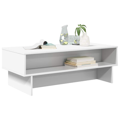 Tavolino da salotto Bianco 100 x 46 x 35 cm Legno multistrato | homemem39