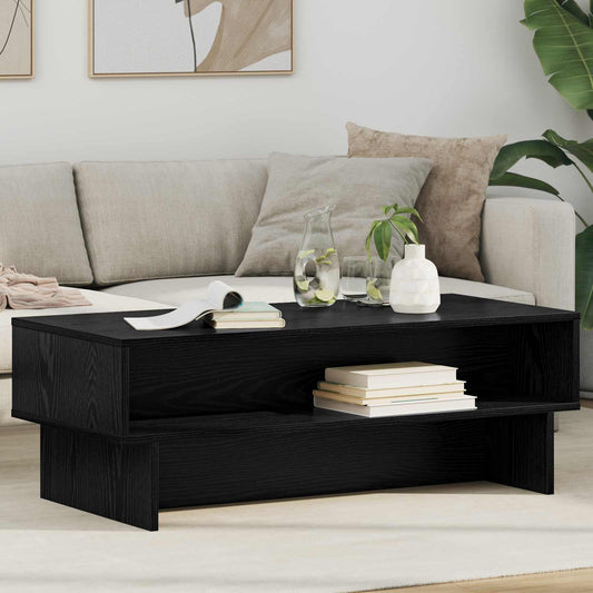 Tavolino da salotto Rovere Nero 100 x 46 x 35 cm | homemem39