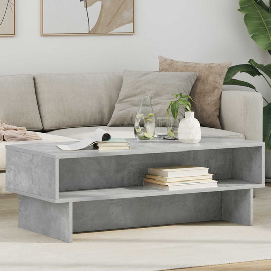 Tavolino da salotto Grigio cemento 100 x 46 x 35 cm | homemem39