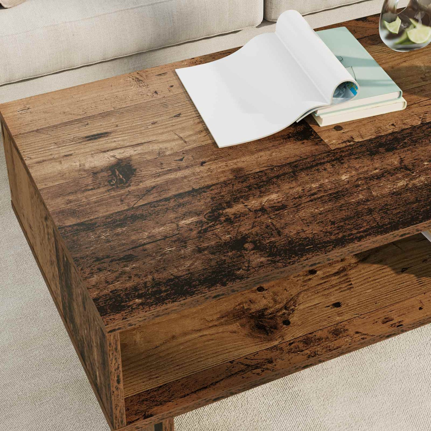 Tavolino da salotto Legno vecchio 100 x 46 x 35 cm | homemem39