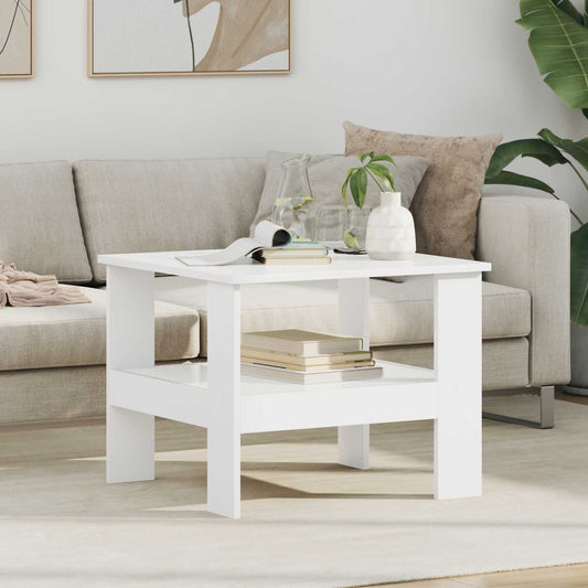 Tavolino da salotto Bianco 57 x 55 x 45 cm Legno multistrato | homemem39