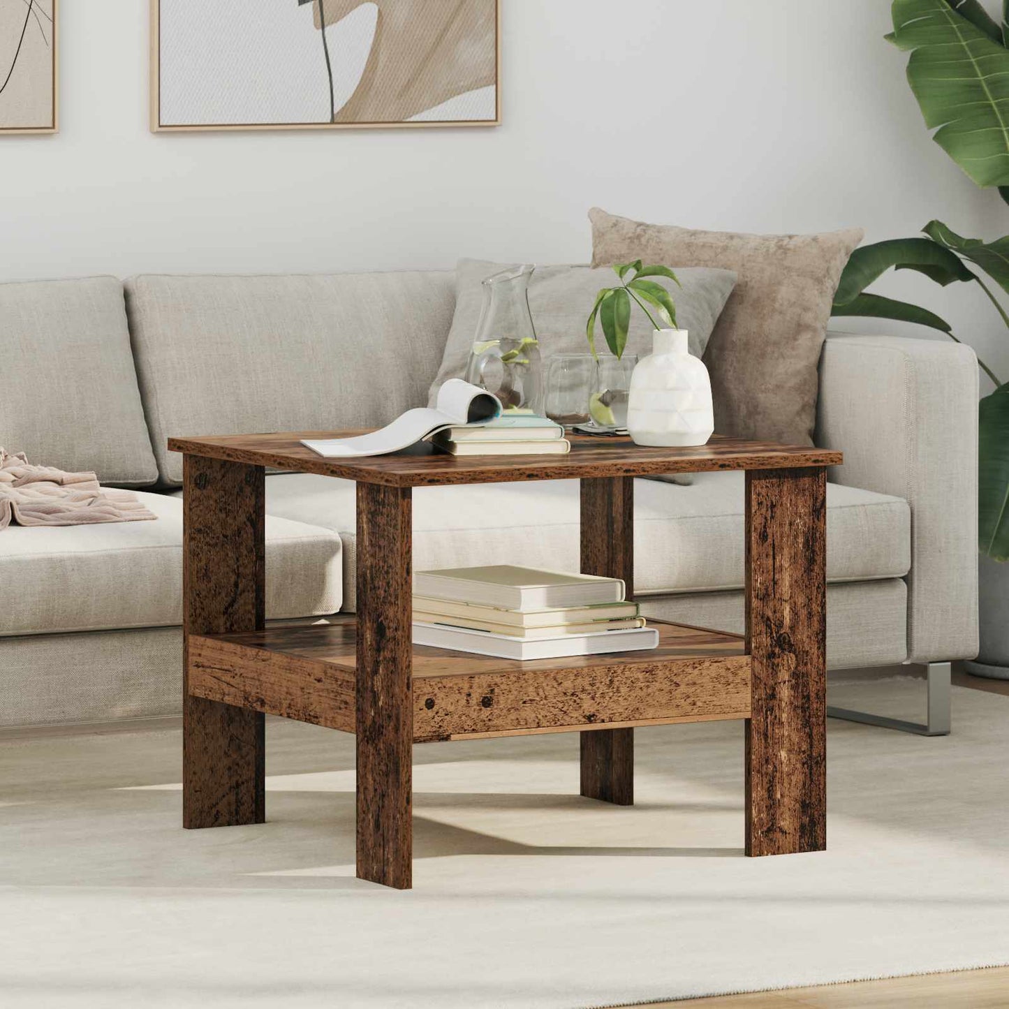 Tavolino da salotto Legno vecchio 57 x 55 x 45 cm | homemem39