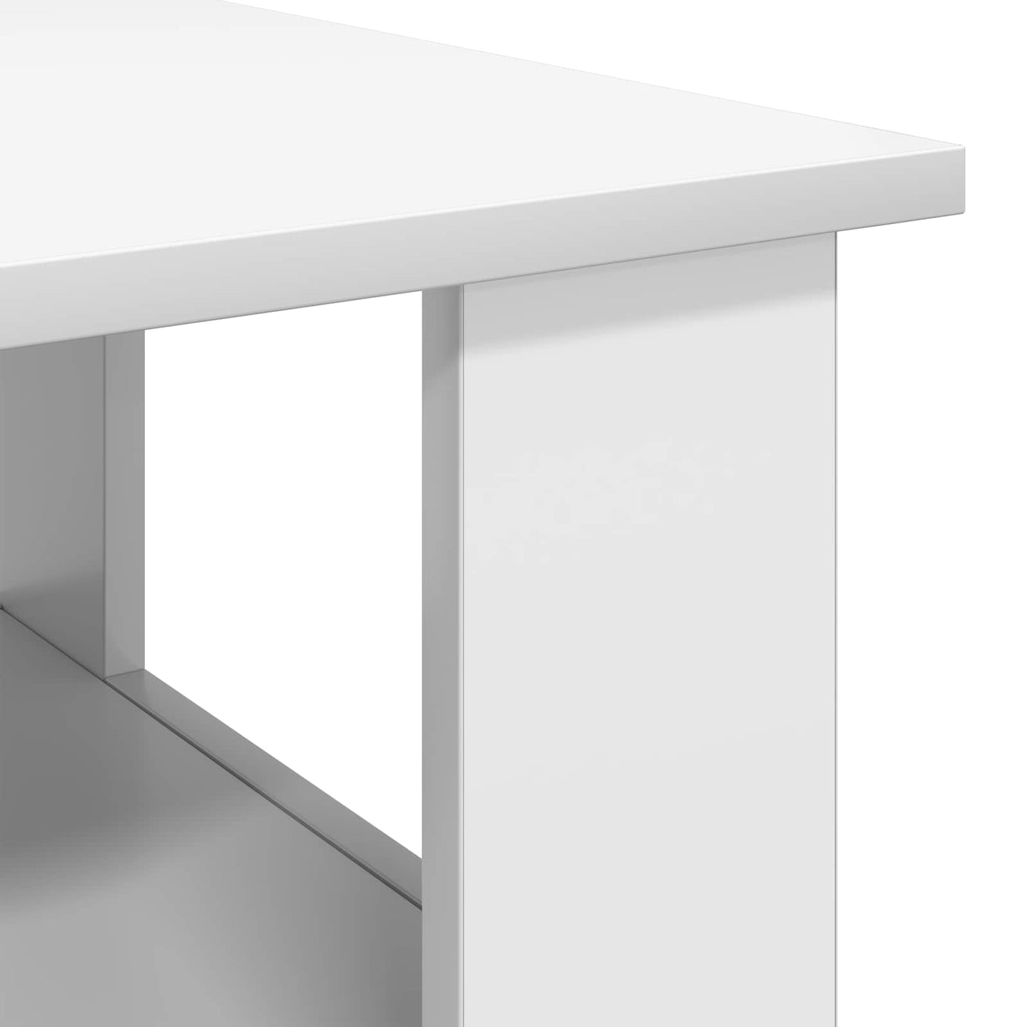 Tavolino da salotto Bianco 90 x 50 x 45 cm Legno multistrato | homemem39