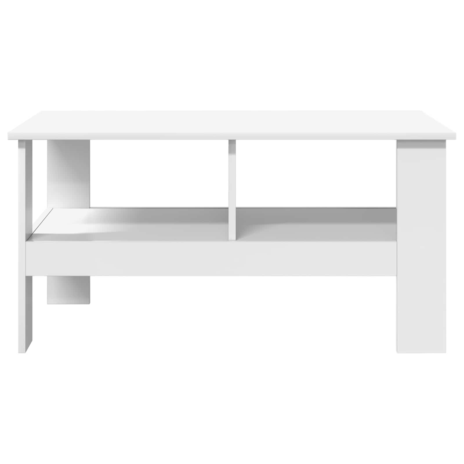 Tavolino da salotto Bianco 90 x 50 x 45 cm Legno multistrato | homemem39