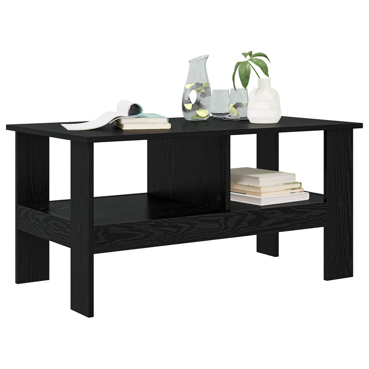 Tavolino da salotto Rovere Nero 90 x 50 x 45 cm | homemem39