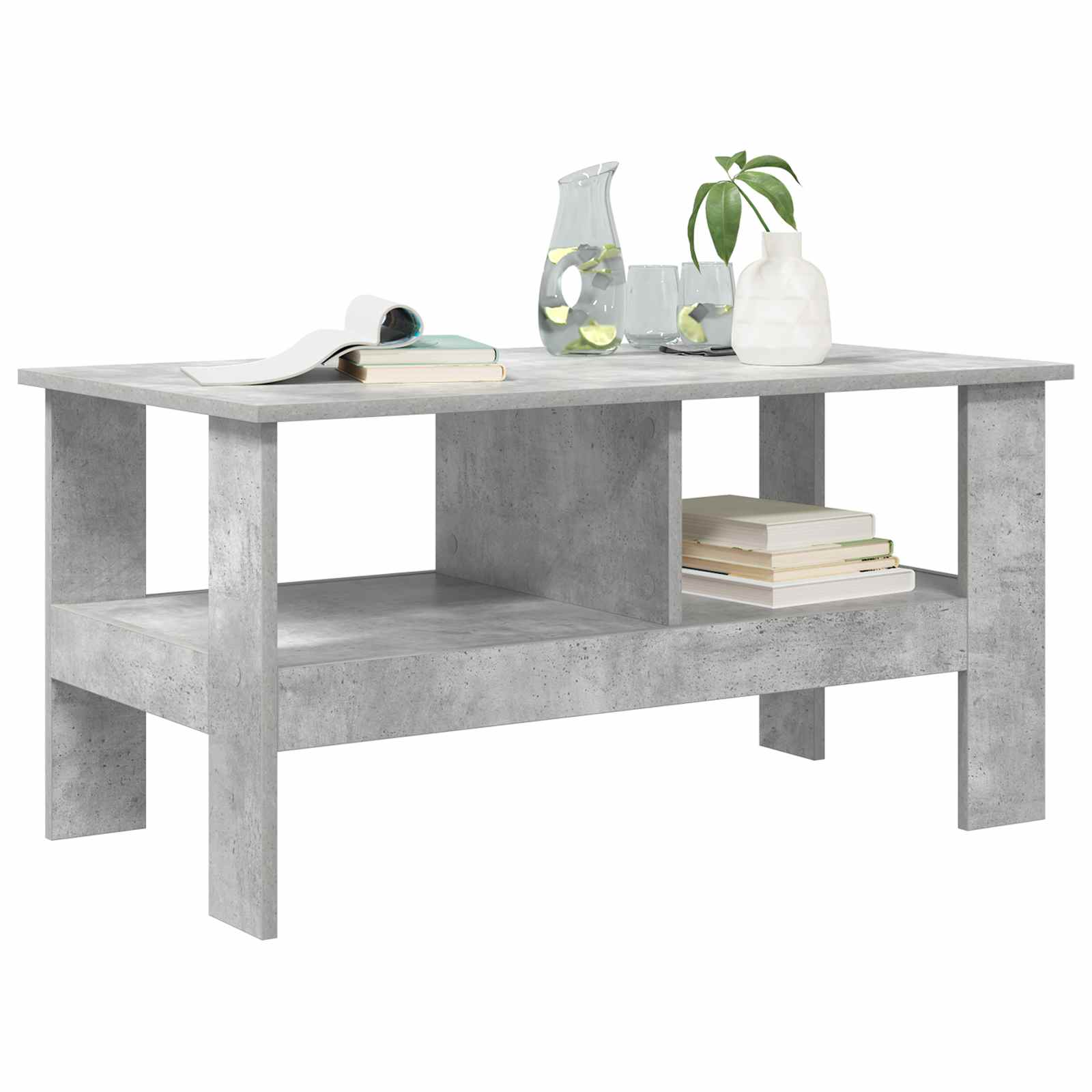 Tavolino da salotto Grigio cemento 90 x 50 x 45 cm | homemem39