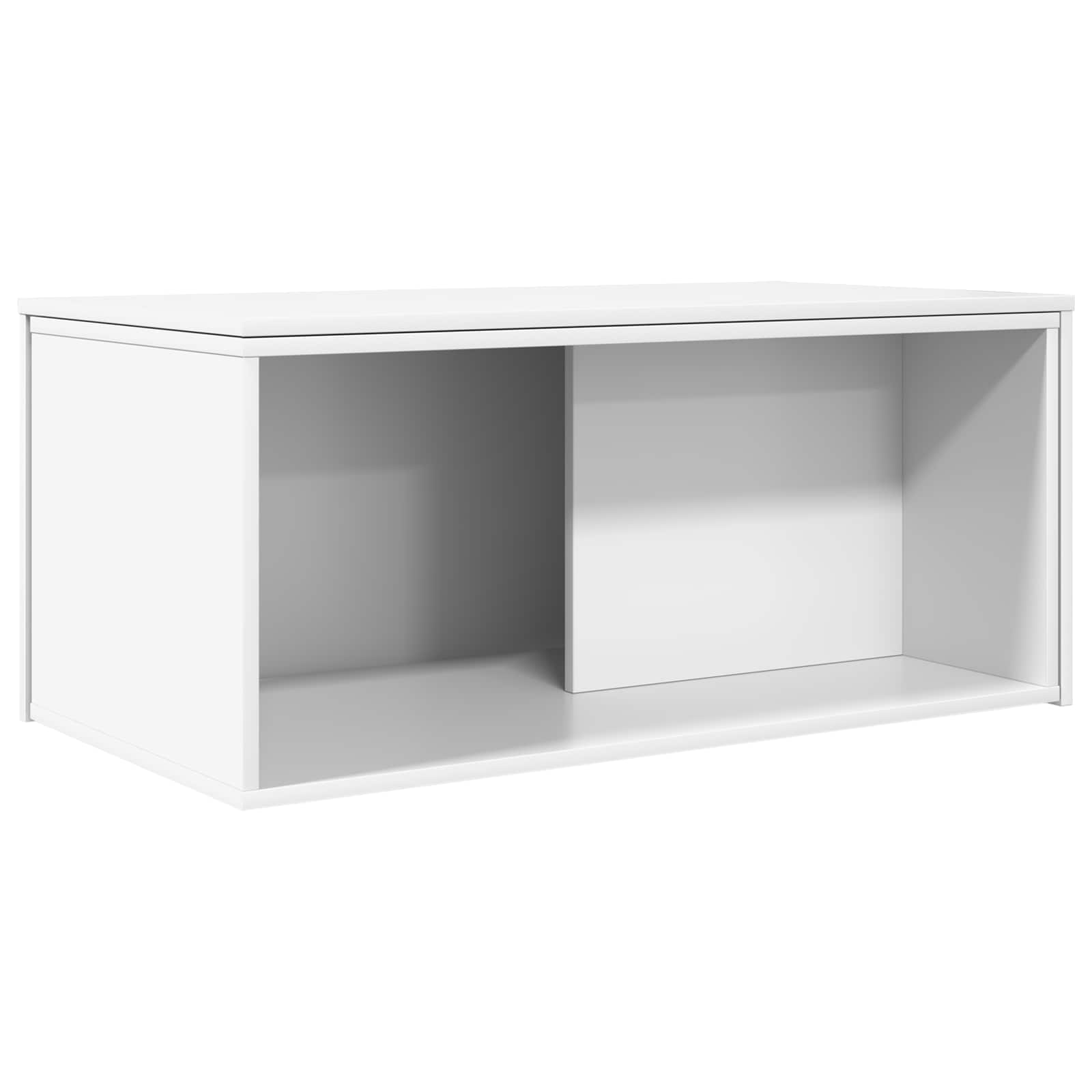 Set di Tavolini da Caffè 2 pcs Bianco Legno multistrato | homemem39