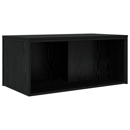 Set di Tavolini da Caffè 2 pcs Rovere Nero Legno multistrato | homemem39
