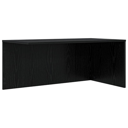 Set di Tavolini da Caffè 2 pcs Rovere Nero Legno multistrato | homemem39
