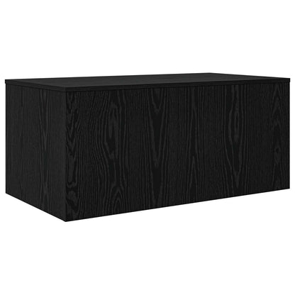 Set di Tavolini da Caffè 2 pcs Rovere Nero Legno multistrato | homemem39