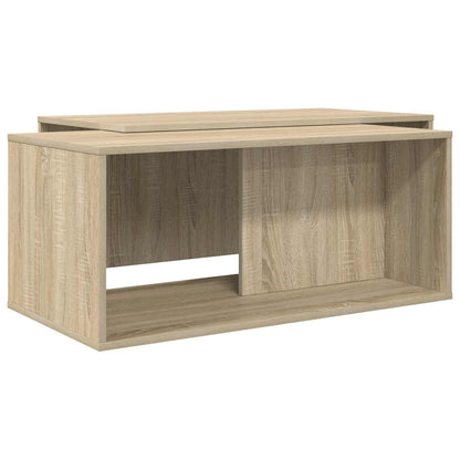 Set di Tavolini da Caffè 2 pcs Rovere Sonoma Legno multistrato | homemem39