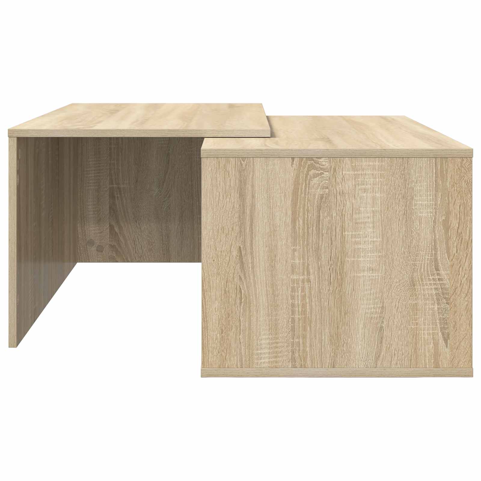 Set di Tavolini da Caffè 2 pcs Rovere Sonoma Legno multistrato | homemem39