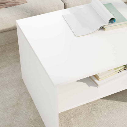 Tavolino da salotto Bianco 60 x 50 x 40 cm Legno multistrato | homemem39
