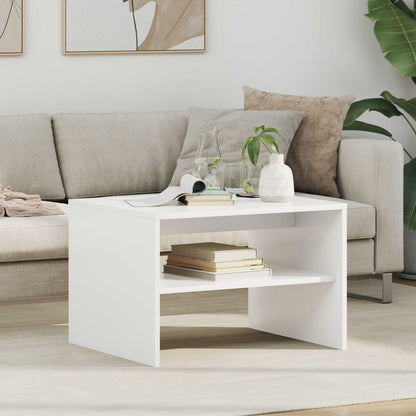 Tavolino da salotto Bianco 60 x 50 x 40 cm Legno multistrato | homemem39