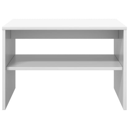 Tavolino da salotto Bianco 60 x 50 x 40 cm Legno multistrato | homemem39