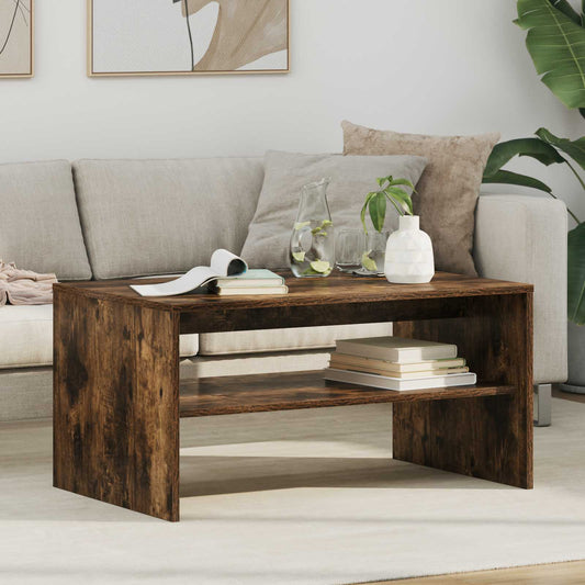 Tavolino da salotto Rovere fumé 80 x 50 x 40 cm | homemem39