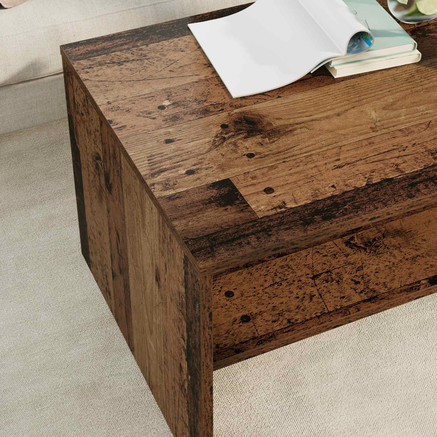 Tavolino da salotto Legno vecchio 80 x 50 x 40 cm | homemem39