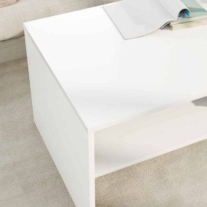 Tavolino da salotto Bianco 100 x 50 x 40 cm Legno multistrato | homemem39