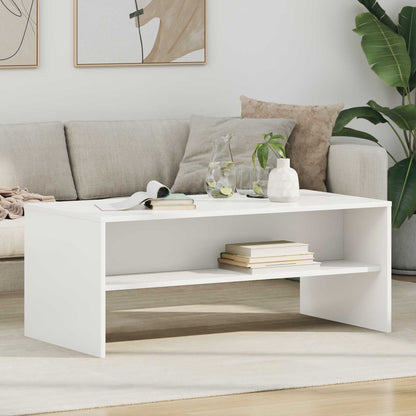 Tavolino da salotto Bianco 100 x 50 x 40 cm Legno multistrato | homemem39
