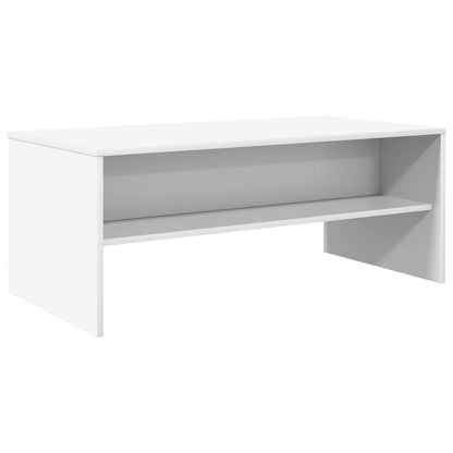 Tavolino da salotto Bianco 100 x 50 x 40 cm Legno multistrato | homemem39