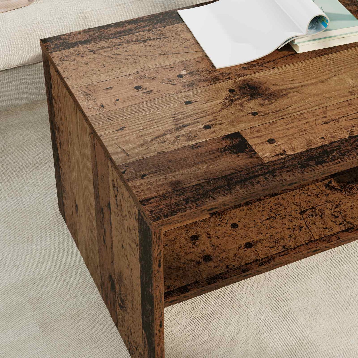 Tavolino da salotto Legno vecchio 100 x 50 x 40 cm | homemem39