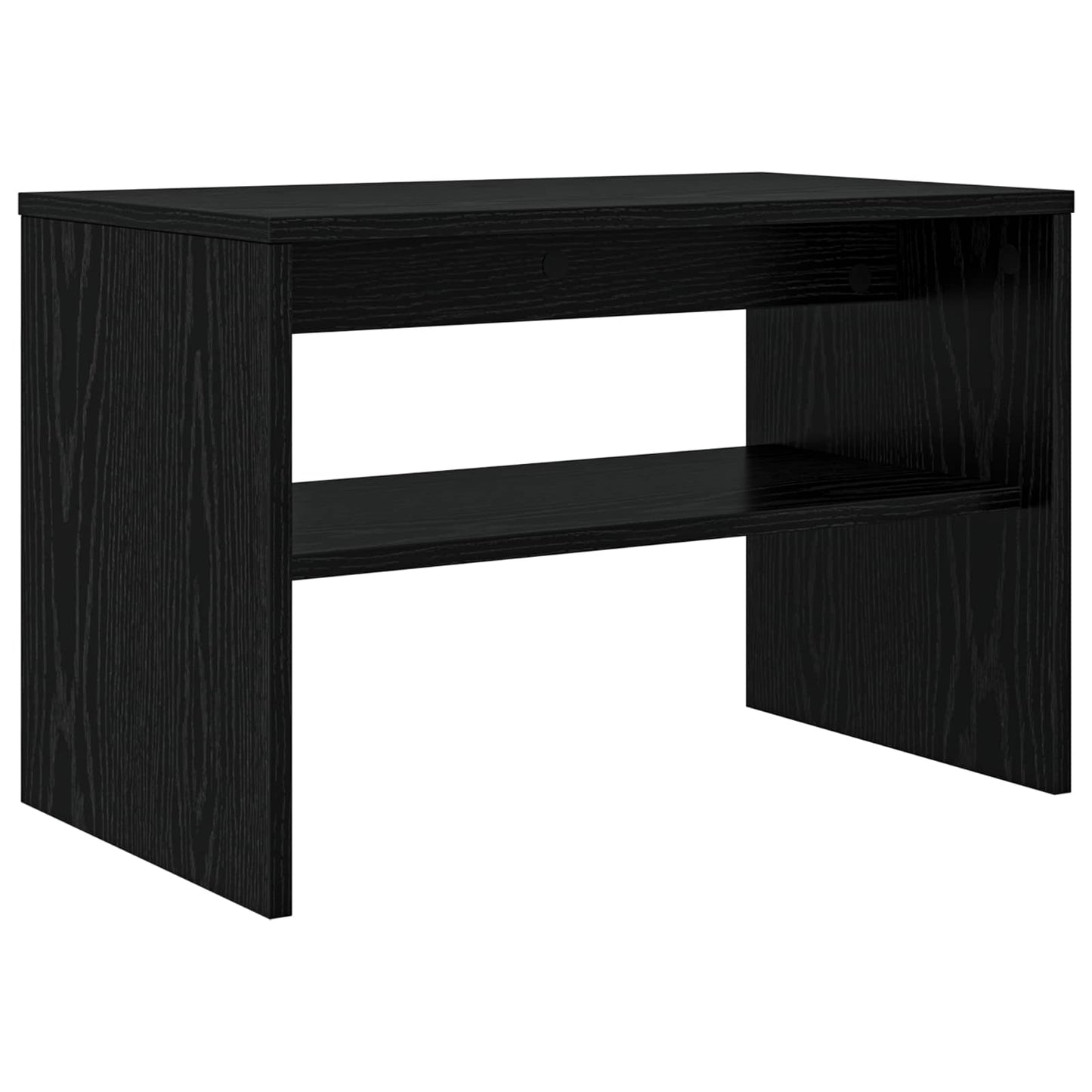 Mobile TV Rovere Nero 60 x 35 x 40 cm Legno multistrato | homemem39